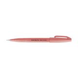 Pentel kalligrafiepen met penseelpunt, neonrood