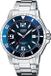 CASIO BASIC herenhorloge, roestvrij staal, grijs, quartz, analoog, waterdicht tot 5 ATM