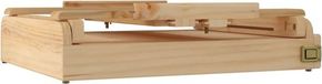 Chevalet de table avec tiroir 41,5x37x12 cm bois de pin massif