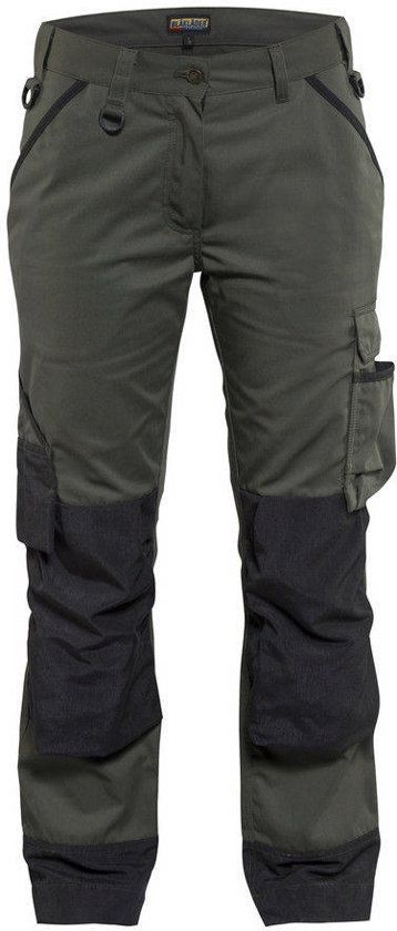 Blåkläder 7154-1835 Dames werkbroek Garden Army Groen/Zwart maat 46