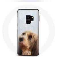 Maniacase Hoesje voor Samsung Galaxy S9 Kleine basset jachthond