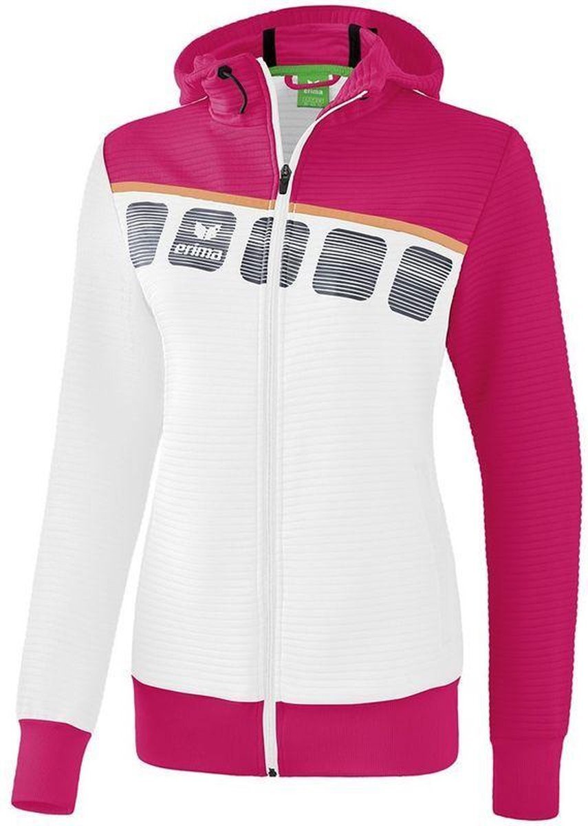 Erima 5-C Dames Trainingsjack - Jassen - wit - 140