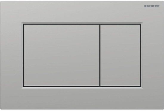 Geberit Sigma01 bedieningsplaat - 2-toets spoeling - vierkant - mat chroom gelakt