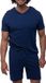 Mey Heren pyjama Solid Night donkerblauw katoen XXL