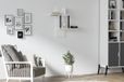 Hanah Home Moderne wandplank, wit, 40 x 60 x 20 cm
