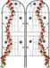 Relaxdays plantenklimrek set van 2 - 150 x 50 cm - klimplanten - metaal - zwart
