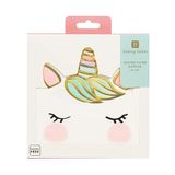 Talking Tables 20 stuks super schattige papieren servetten in eenhoornvorm, premium gevoel, voor verjaardagsfeest, babyshower