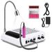 Professionele nagelstofzuiger 4-in-1 | Nagelstofzuiger, 80 W, met instelbare snelheid en dubbele rotatie, flexibele ledlamp