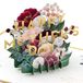 Hallmark Moederdagkaart, moederdagkaart voor mama, 3D, pop-up moederdagkaart, boeket bloemen, rood, goud