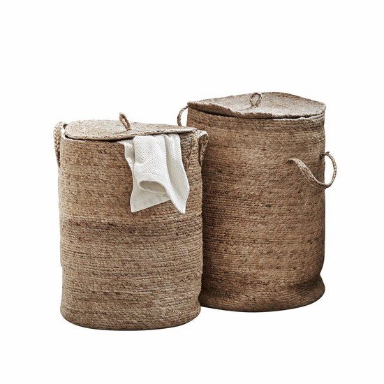 LOBERON Wasmand set van 2 Kory bruin