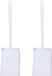 Benson Toiletborstel met houder - 2x - wit - kunststof - WC borstel - 41 cm
