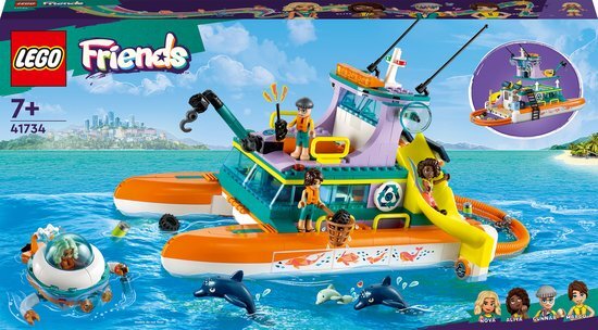 lego Reddingsboot op zee