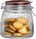 Urban Living Weckpot/inmaakpot - 1L - glas - beugelsluiting - koperen deksel