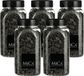 Mica Decorations decoratie steentjes - 5x - antraciet - 650ml - hobby steentjes - sier stenen