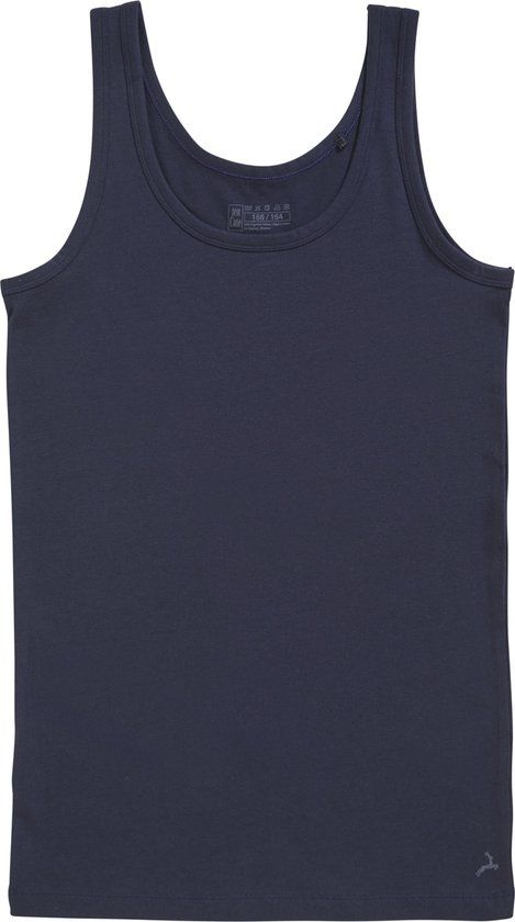 Ten Cate Basics organic cotton stretch singlet navy voor Jongens | Maat 146/152