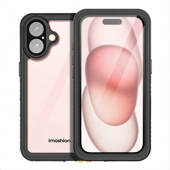 imoshion Waterproof 360 Case voor de Apple iPhone 16 - Zwart