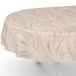 ANRO Afwasbaar tafelzeil, abstract, beige, ovaal, met afgesneden rand, voor tuintafel, 240 x 140 cm