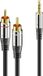 Sonero S-AC600-075 audio kabel 7,5 m 2 x RCA 3.5mm Zwart