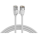 Patchkabel RJ45 Patchkabel Cat.6A U/FTP TPE, 4mm ultraflex weiß 2m