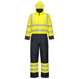 Portwest Hi-Vis Tweekleuren Overall - Gevoerd S485 - Geel/Marine - XXXL