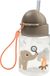 Done By Deer Bouteille Avec Paille - Tiny Trails - Sable - 280 ml
