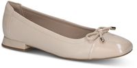 Caprice Dames Ballerina 9-22104-42 452 G-breedte Beige Leer Maat 36 EU