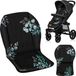 Lionelo Seatliner - Universeel Inlegkussen Kinderwagen - Dubbelzijdig Design - Hydrofobe Stof - Flexibele Pasvorm - Wasbaar - Comfortabel & Zacht - Golden Moments