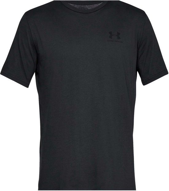 Under Armour UA M SPORTSTYLE LC SS-BLK Heren Sportshirt - Zwart