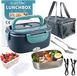 1.5L 60W Chauffage électrique Lunchbox Doublure en acier inoxydable Chauffe-aliments portable Boîte à bento Contenant alimentaire pour voiture