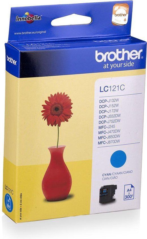 Brother LC121CBP Cyan Original Ink Cartridge