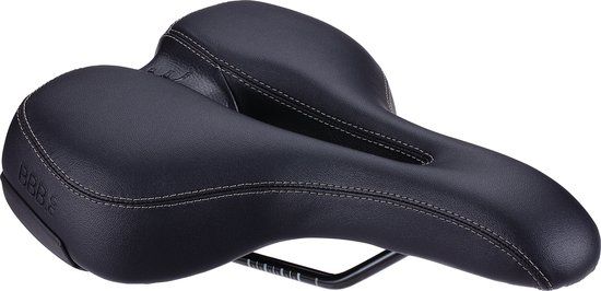 BBB Cycling SoftShape Active Fietszadel Heren en Dames - E-bike of Stadsfiets Zadel - Zwart