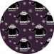 Bonateks, Ronde digitaal bedrukte muismat, antislip onderkant, voor kantoor en thuis, diameter: 22 cm