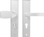 AXA Veiligheidsbeslag (Edge Plus) Aluminium glad: bedienbare Knop-Kruk (model Wing-Blok) PC72 met kerntrekbeveiliging SKG***