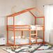 Maison Exclusive - Cadre de lit baldaquin pour lit d'enfant, brun chaud, 203x95,5x142 cm, pin massif
