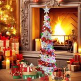 OEM Decoratieve kunstkerstboom - Groene kunstkerstboom - Kerstdecoratie - Kerstaccessoires - Kunstkerstboomset - Groen - Kerstdecoratie - Accessoires voor kunstkerstboom - Set met kerstaccessoires