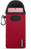 MobyDefend Hoesje - Geschikt voor Motorola Moto G86 - Neopreen Pouch Met Karabijnhaak - Rood