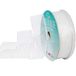Morex Ribbon Wired 1-Inch Chiffon Ribbon with 25-Yard Spool, White
