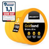 HASKYY Afplakband schilderstape maskeertape 3 rollen 30mm x 50m