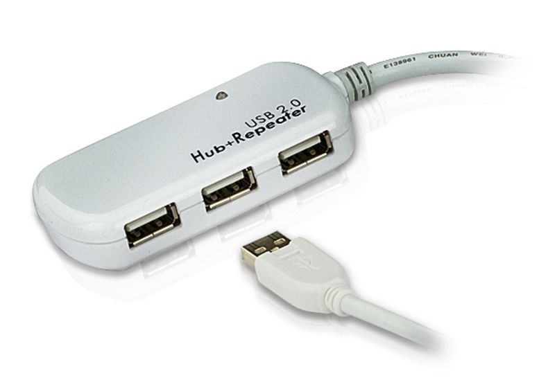 ATEN UE2120H - USB 2.0 Hub - 4 poorten - Wit