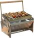 Merkloos Houtskool BBQ Grill - Kampeergrill Rotatie - Buiten Koken - 360 Graden Rotatie - 16 x 30 x 16 cm