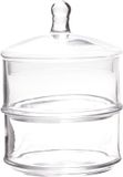 Cosy & Trendy Bonbonniere Met Tekst - Glas - Ø 12 cm x 18 cm - 2- Laags