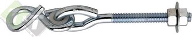 Novio Geko Schommelhaak met kunststof bus - M12 x 250 mm - schroefhaak - schommelklem