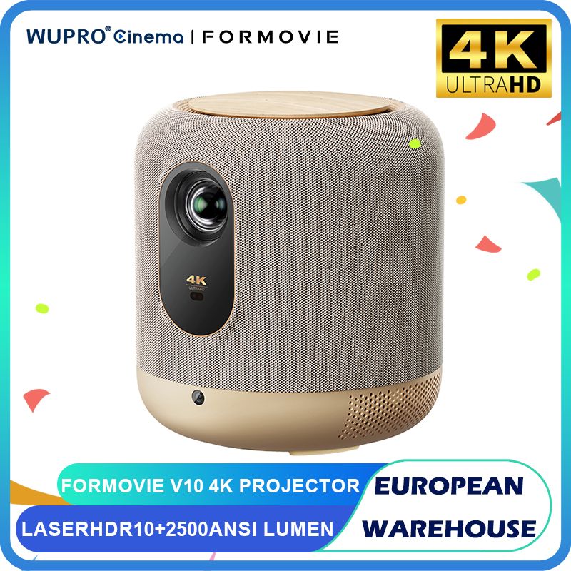 Formovie V10 4K Laser Projector - 2500 ANSI Lumen - Portable Smart Home Cinema