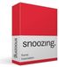 Snoozing Flanel Hoeslaken - Lits-jumeaux (160x200 cm) - Rood