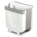Glad Roomate Opvouwbare Afvalbak | Compacte reisprullenbak met ruimtebesparend uitbreidbaar ontwerp | Afvalmand voor binnen en buiten, 2 gallon, wit