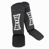 METAL BOXE Scheen- en voetbeschermers, L, zwart