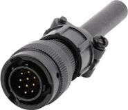 Amphenol 62IN 16A 12 8P/6A Ronde connector Stekker, recht