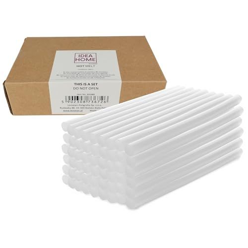 IDEA HOME Lijmstiften 200 x 11 mm - Hete Lijmsticks Transparant 50 Stuks