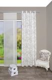 Home Fashion Gordijn met ogen, stof, grijs