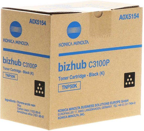 Konica Minolta TNP-50K Toner Cartridge Zwart